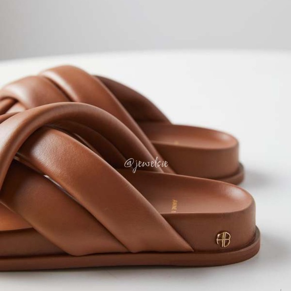 ANINE BING Lizzie Slides Cognac Size 41 see pics - Picture 7 of 17